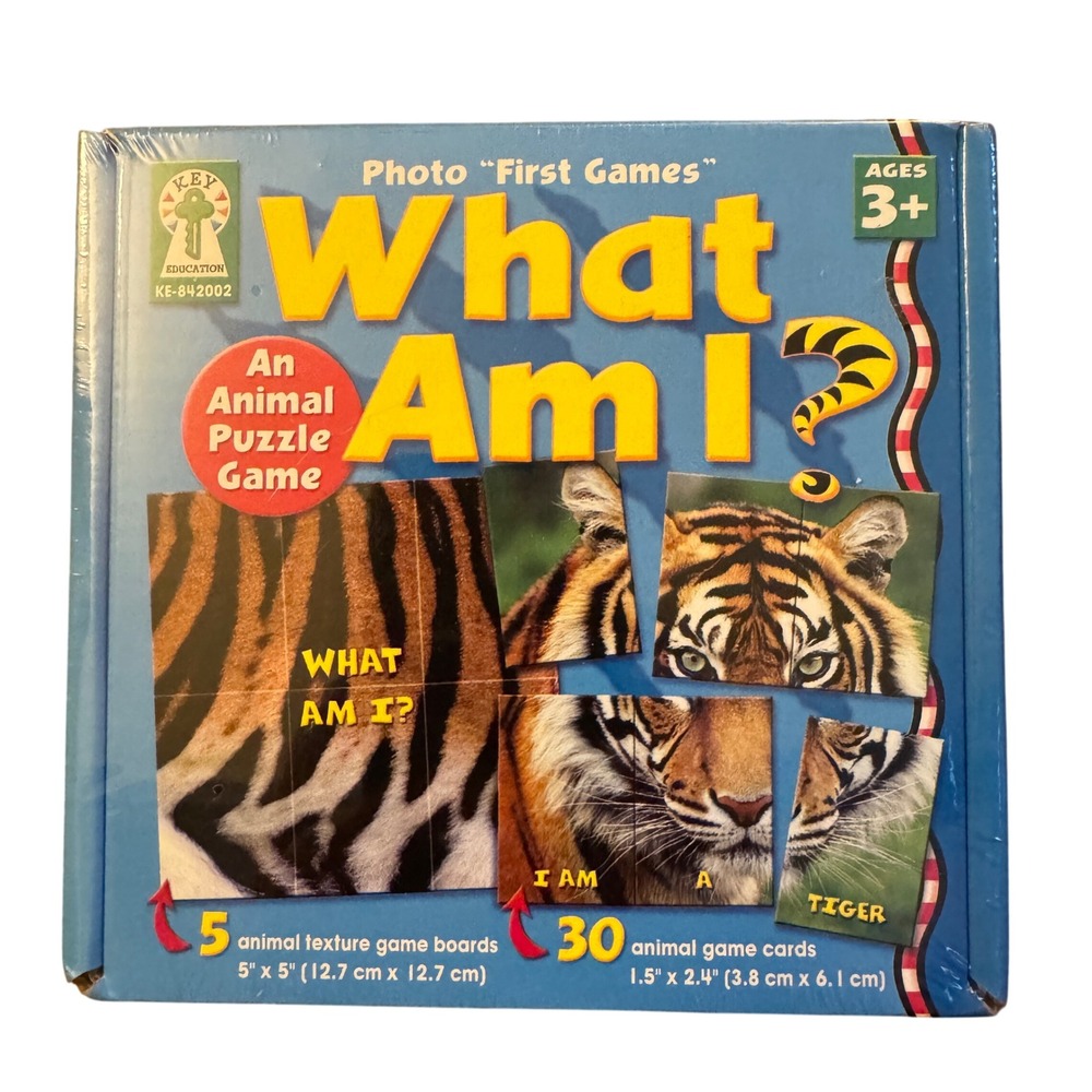 Key Education What Am I? Animal‎ Puzzle Game KE-842002 Sealed Homeschool Ages 3+